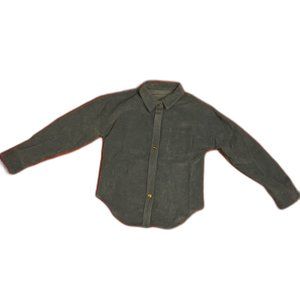 Sidefeel Corduroy Button Up Shirt Blue Girls Size XL -10/11 NWOT